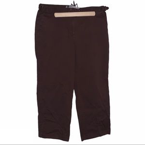 Vintage Sag Harbor Y2K Brown Casual Capri Pants